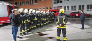 Inspektion durch Abschnittskommando und Gemeindevertreter