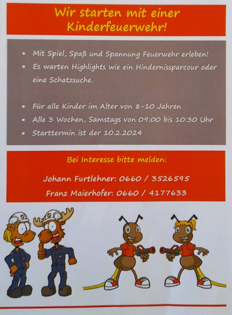 Kinder - Feuerwehr - FF Ulmerfeld-Hausmening